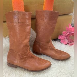 Zigi Soho Mid-Calf Boots Y2K Tan Leather 7.5